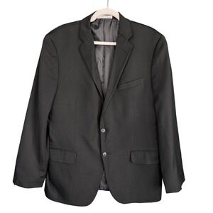 Joseph Abboud REDA Super 110s Italian Wool Slim Fit Black Blazer Mens Size 42R